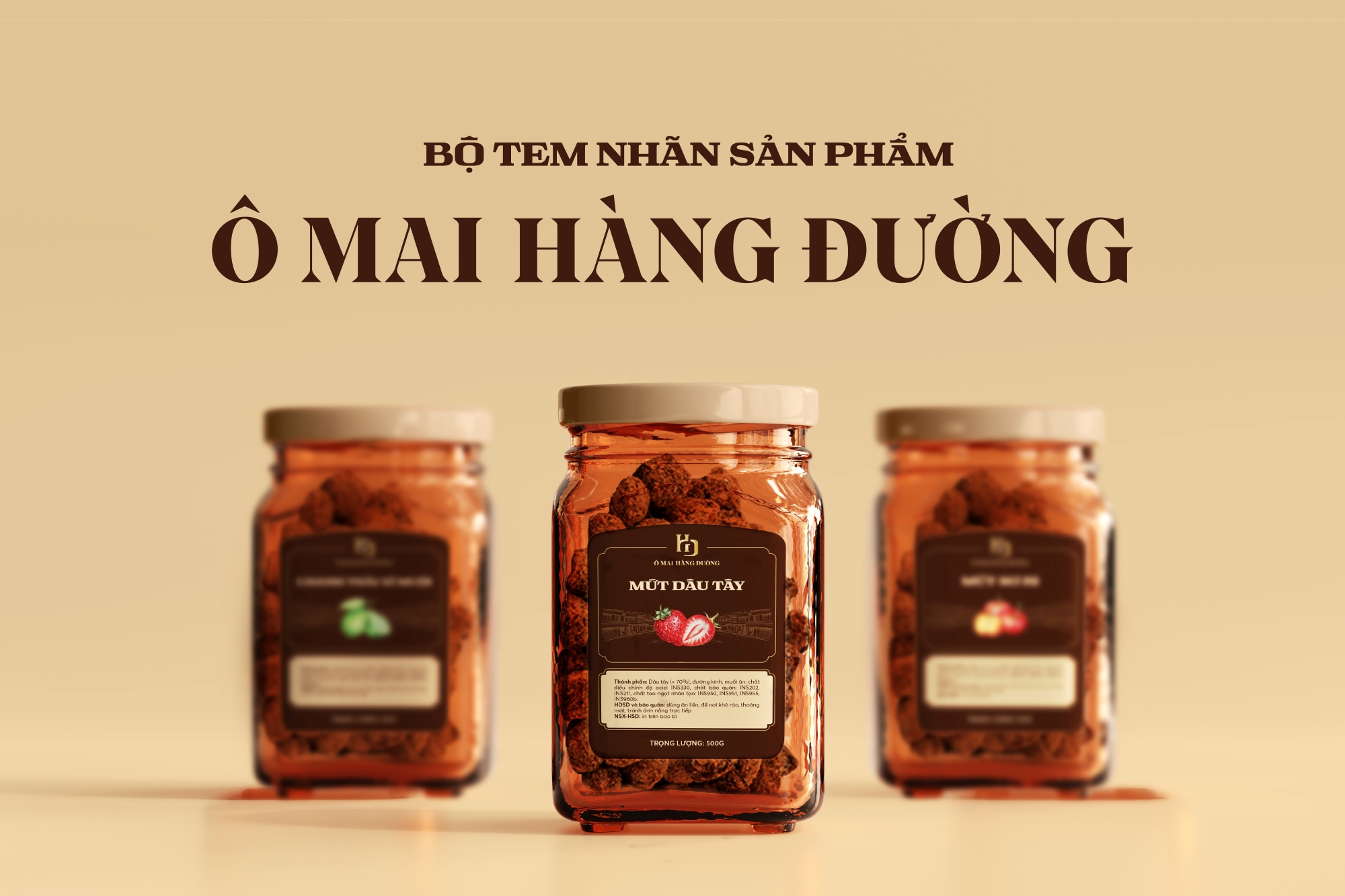 THIẾT KẾ BAO BÌ Ô MAI HÀNG ĐƯỜNG