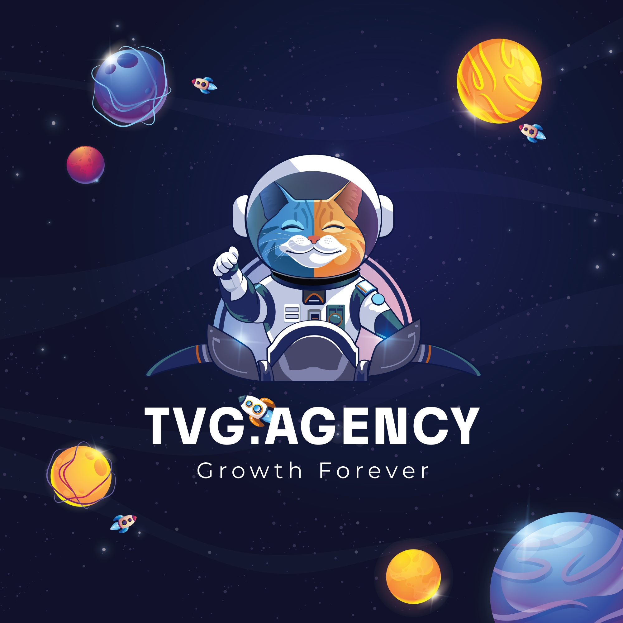 THIẾT KẾ NHẬN DIỆN THƯƠNG HIỆU AGENCY MARKETING TRẦN VŨ GROUP (TVG AGENCY)