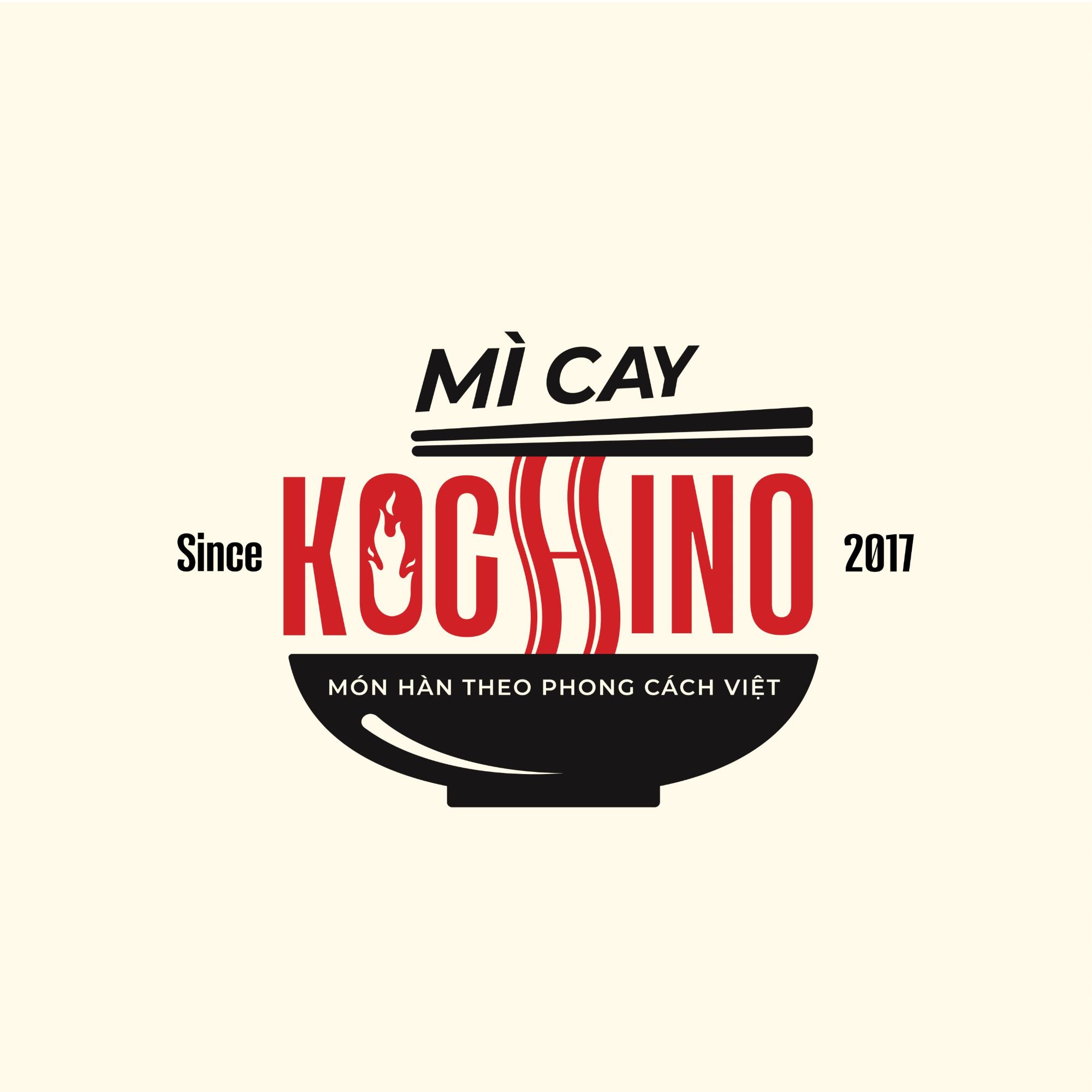 Thiết kế logo nhà hàng Mì cay Kochino