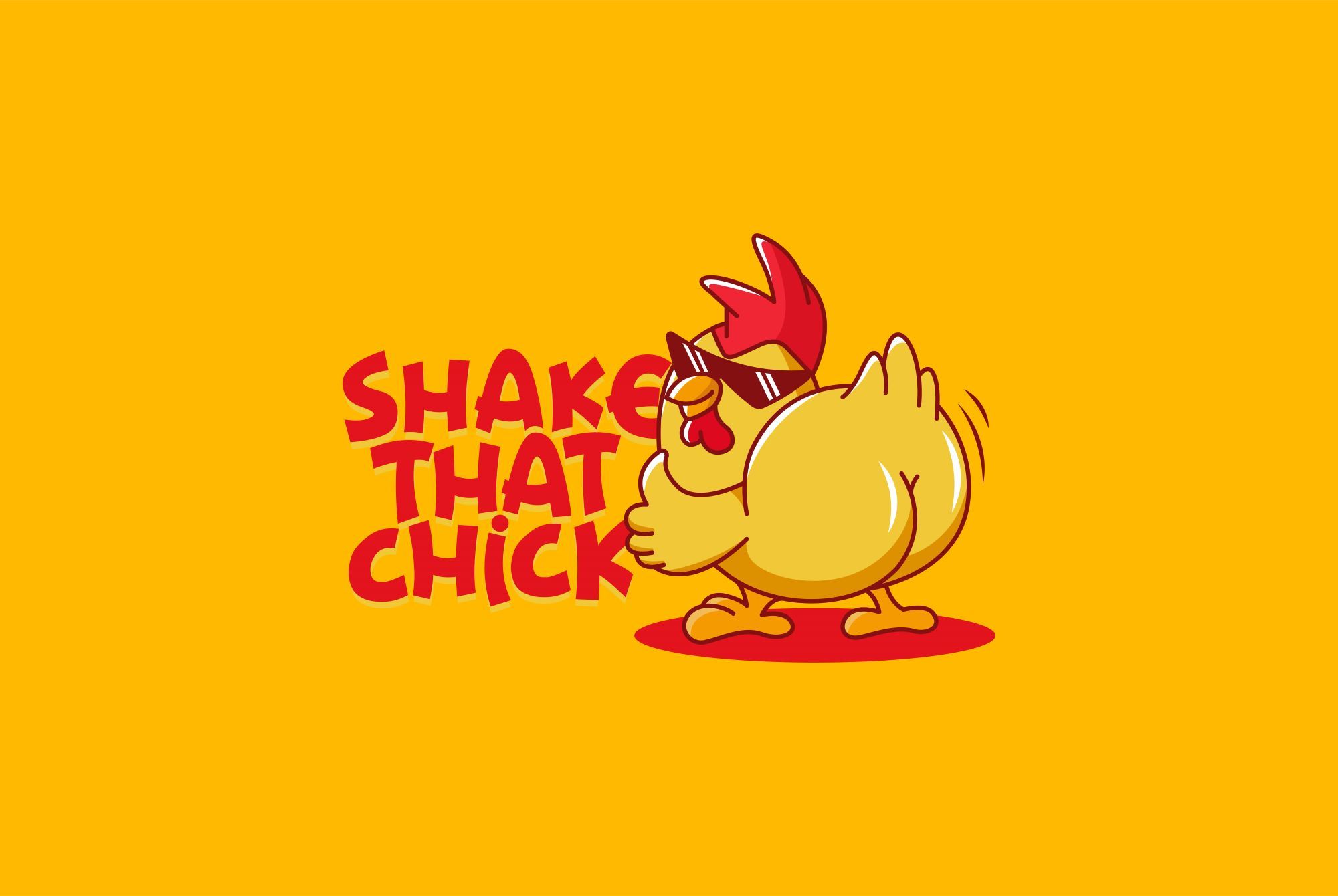 Thiết kế logo của hàng đồ ăn nhanh Shake that chick