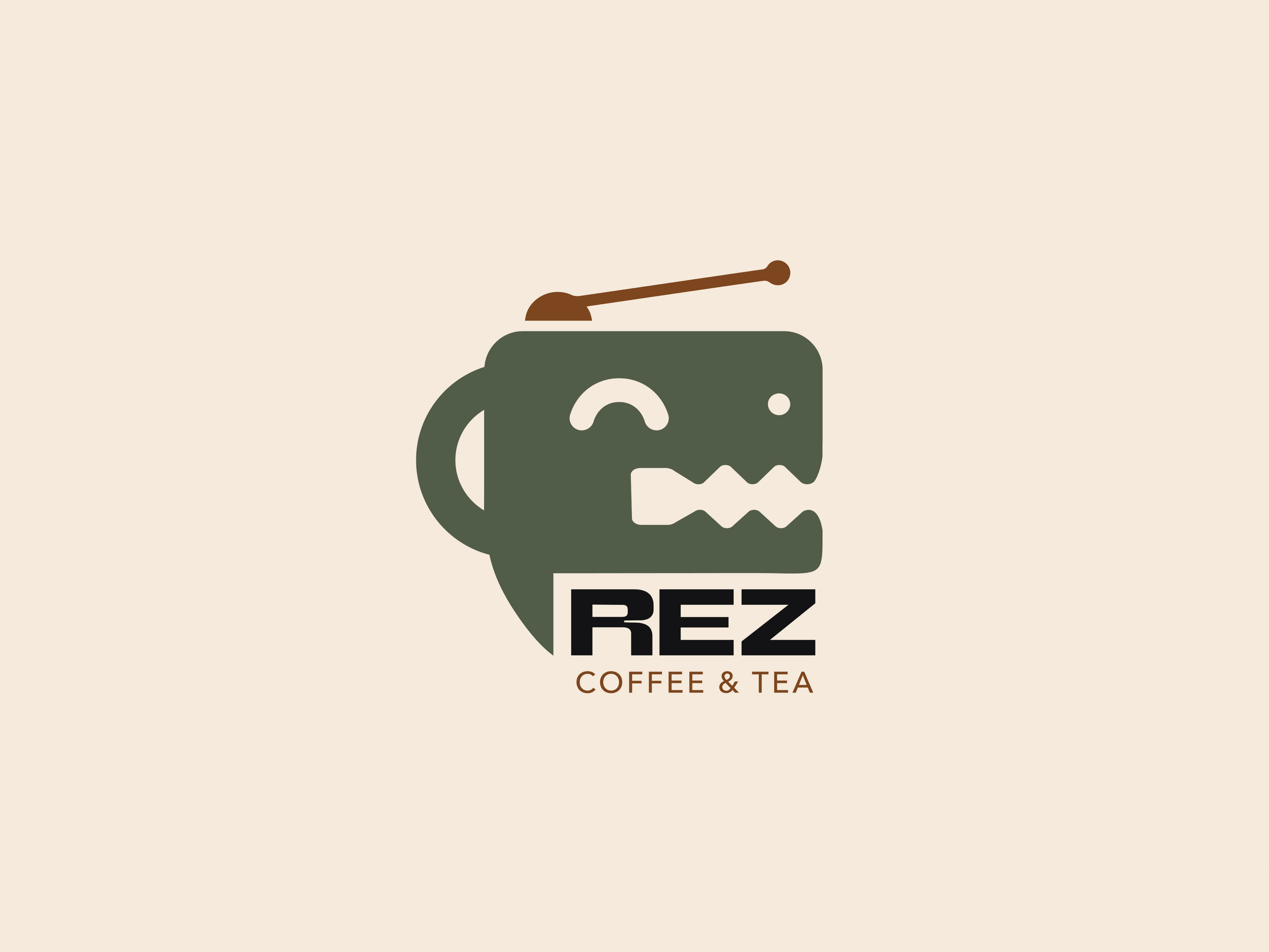 Thiết kế logo thương hiệu Rez Coffee & Tea