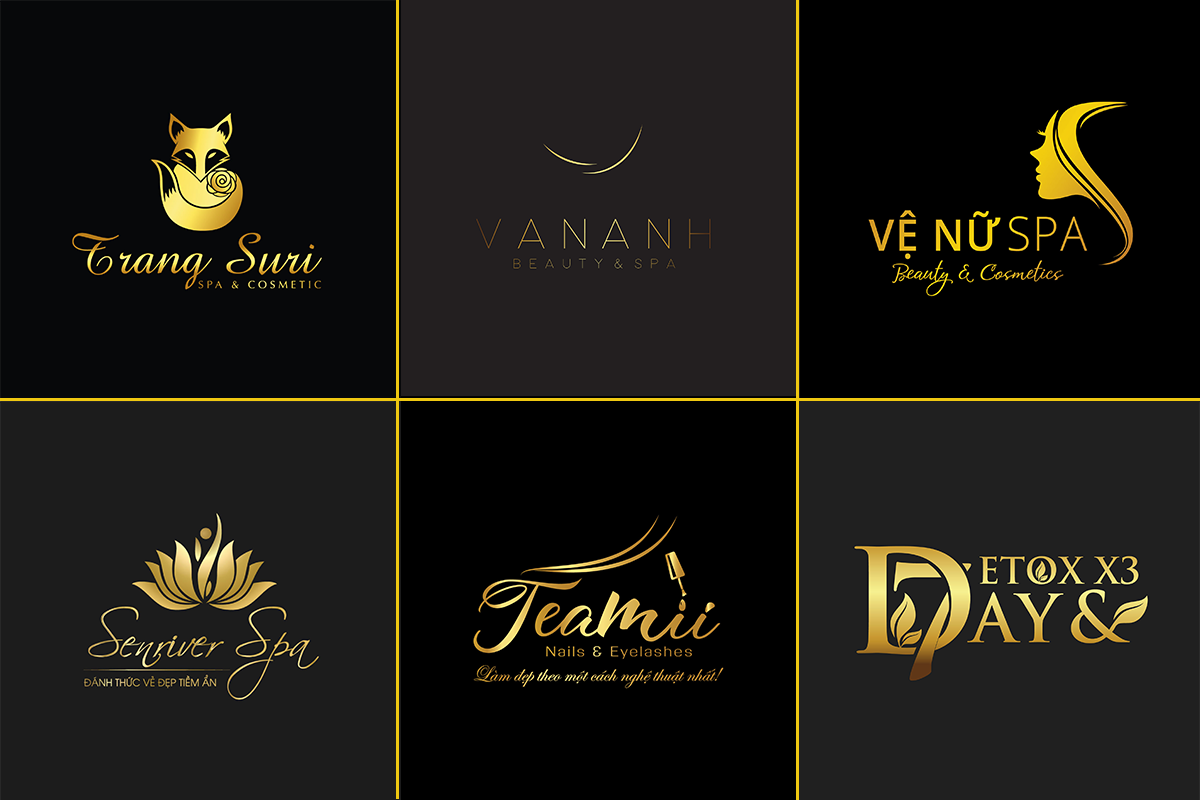 45 mẫu thiết kế logo mỹ phẩm, spa, nail, làm đẹp chuyên nghiệp, ấn ...